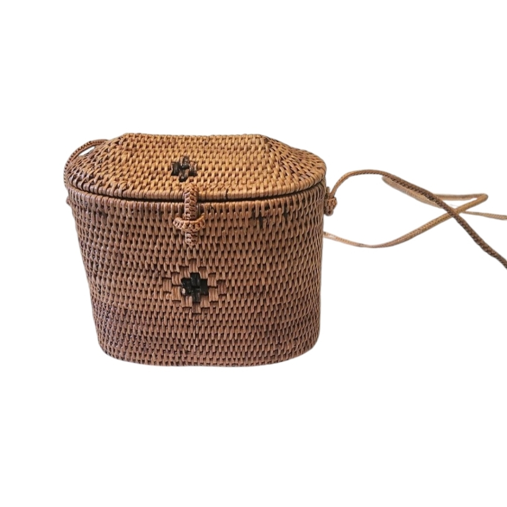 Crossbody Bag Mini Woven Cottagecore Fairycore Boho